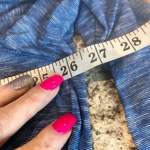 Gloria Vanderbilt Blue Blouse Gems Size 3X - Picture 9 of 10